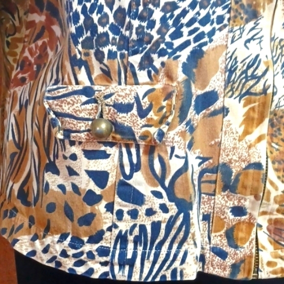 WESTBOUND WOMAN Safari Blouse with Zip Front SIZE 2X - Picture 2 of 8